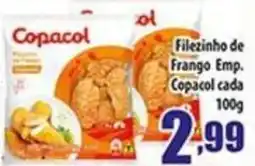 Superbom Supermercados Filezinho de Frango Emp. Copacol cada oferta