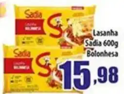 Superbom Supermercados Lasanha Sadia Bolonhesa oferta