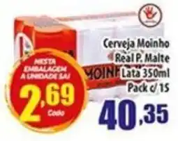 Superbom Supermercados Cerveja Moinho Real P. Malte oferta