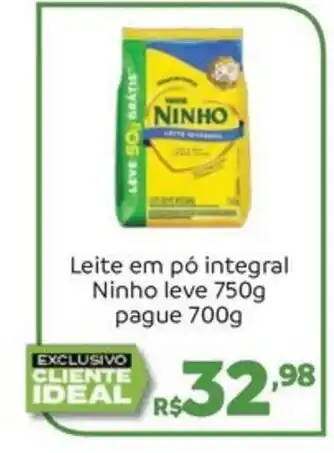 Leite em pó integral Ninho