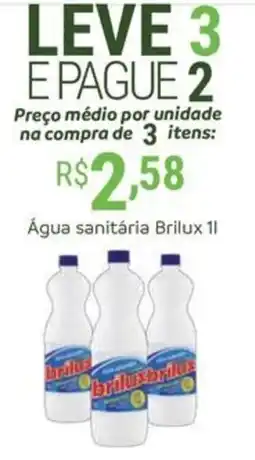 Hiperideal Supermercados Água sanitária brilux 1l oferta
