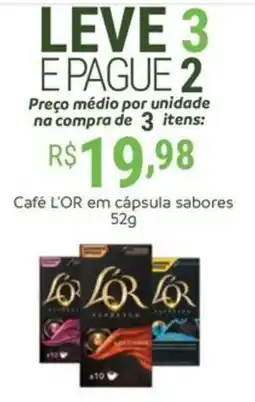 Hiperideal Supermercados Café l'or em cápsula sabores oferta