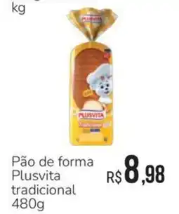 Hiperideal Supermercados Pão de forma Plusvita tradicional oferta
