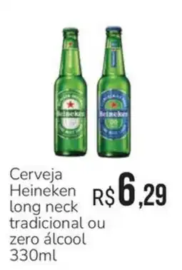 Hiperideal Supermercados Cerveja Heineken long neck tradicional ou zero álcool oferta