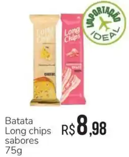 Hiperideal Supermercados Batata long chips sabores oferta
