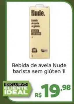 Hiperideal Supermercados Bebida de aveia nude barista sem glúten oferta