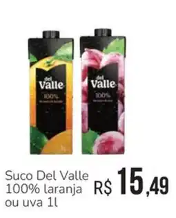 Hiperideal Supermercados suco del valle 100% laranja ou uva oferta