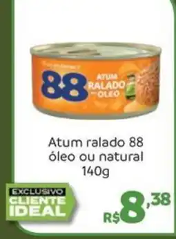 Hiperideal Supermercados Atum ralado 88 óleo ou natural oferta