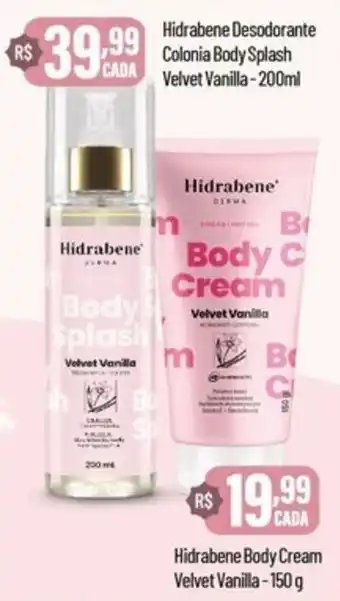 Hidrabene body splash velvet vanilla