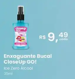 Farmácias Associadas Enxaguante Bucal CloseUp GO! Ice Zero Álcool oferta