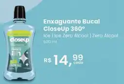 Farmácias Associadas Enxaguante Bucal CloseUp 360° Ice | Ice Zero Álcool | Zero Álcool oferta