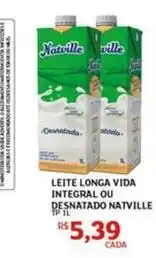 Assaí Atacadista Longa vida - leite longa vida integral ou desnatado natville oferta