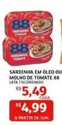Assaí Atacadista 88 - sardinha em óleo ou molho de tomate oferta