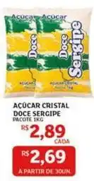 Assaí Atacadista Sergipe - açúcar cristal doce oferta