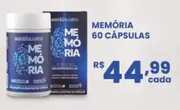 Farmácias Associadas memória 60 cápsulas oferta