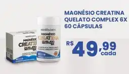 Farmácias Associadas magnésio creatina quelato complex 6x oferta