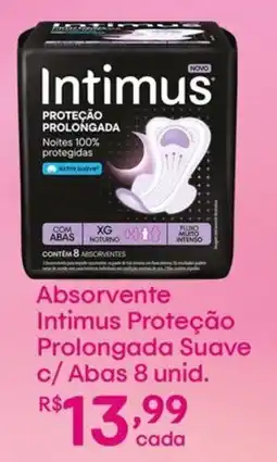 Farmácias Associadas Absorvente Intimus Proteção Prolongada Suave oferta