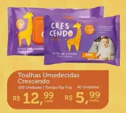 Farmácias Associadas Toalhas Umedecidas Crescendo oferta