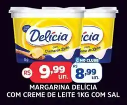 Supermercados Correia Margarina delícia com creme de leite oferta