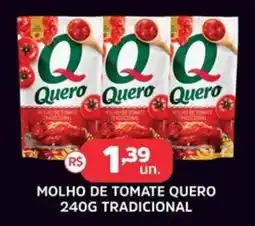 Supermercados Correia molho de tomate quero tradicional oferta