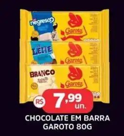 Supermercados Correia Chocolate em barra garoto oferta