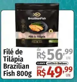 Supermercado Dalben Filé de Tilápia Brazilian Fish oferta