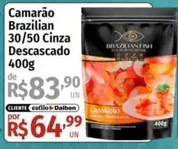 Supermercado Dalben Camarão brazilian 30/50 cinza descascado oferta