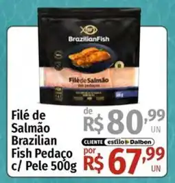 Supermercado Dalben Filé de Salmão Brazilian Fish Pedaço c/ Pele oferta