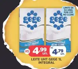 Supermercados Correia Leite uht gege 1l integral oferta