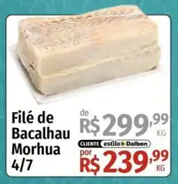 Supermercado Dalben Filé de Bacalhau Morhua oferta