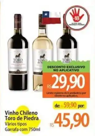 Vinho Chileno Toro de Piedra Vários tipos