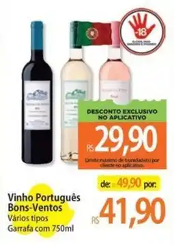 Atacadão Vinho Português Bons-Ventos Vários tipos oferta