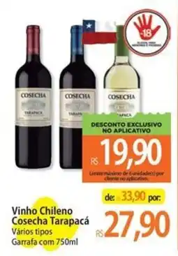 Atacadão Vinho chileno cosecha tarapacá vários tipos oferta