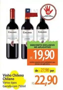 Atacadão Vinho Chileno Chilano Vários tipos oferta