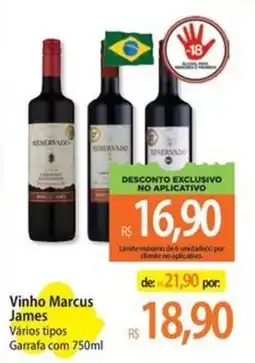 Atacadão Vinho marcus james vários tipos oferta