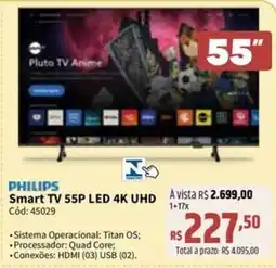 Deltasul Philips smart TV 55P LED 4K UHD oferta