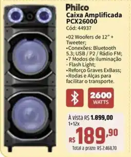 Deltasul Philco Caixa Amplificada PCX26000 oferta