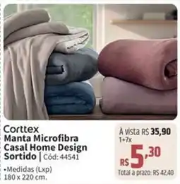 Deltasul Corttex manta microfibra casal home design sortido oferta