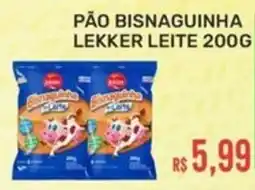 Calvi Supermercados pão bisnaguinha lekker leite oferta