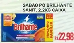 Calvi Supermercados Sabão pó brilhante sanit. 2,2kg caixa oferta