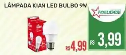 Calvi Supermercados Lâmpada kian led bulbo 9w oferta