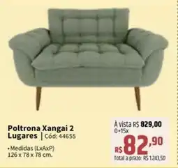 Deltasul Poltrona xangai 2 lugares oferta