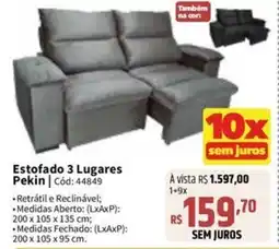 Deltasul Estofado 3 Lugares Pekin oferta