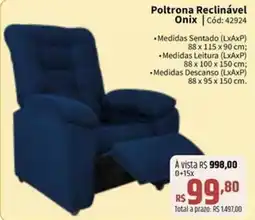 Deltasul Poltrona Reclinável Onix oferta