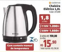Deltasul Chaleira Elétrica 1,8L oferta