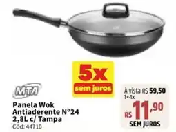 Deltasul Panela Wok Antiaderente N°24 C/ Tampa oferta
