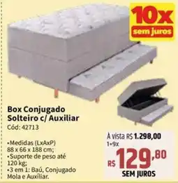 Deltasul Box Conjugado Solteiro C/ Auxiliar oferta