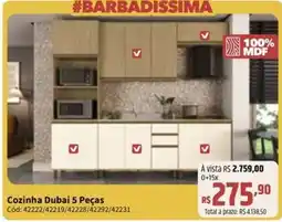 Deltasul Cozinha dubai 5 peças oferta