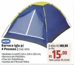 Deltasul Barraca iglu P/ 4 pessoas oferta