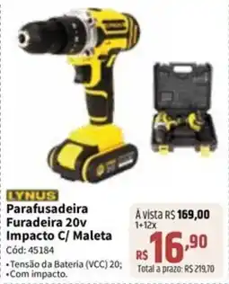 Deltasul Parafusadeira Furadeira 20V Impacto C/ Maleta oferta